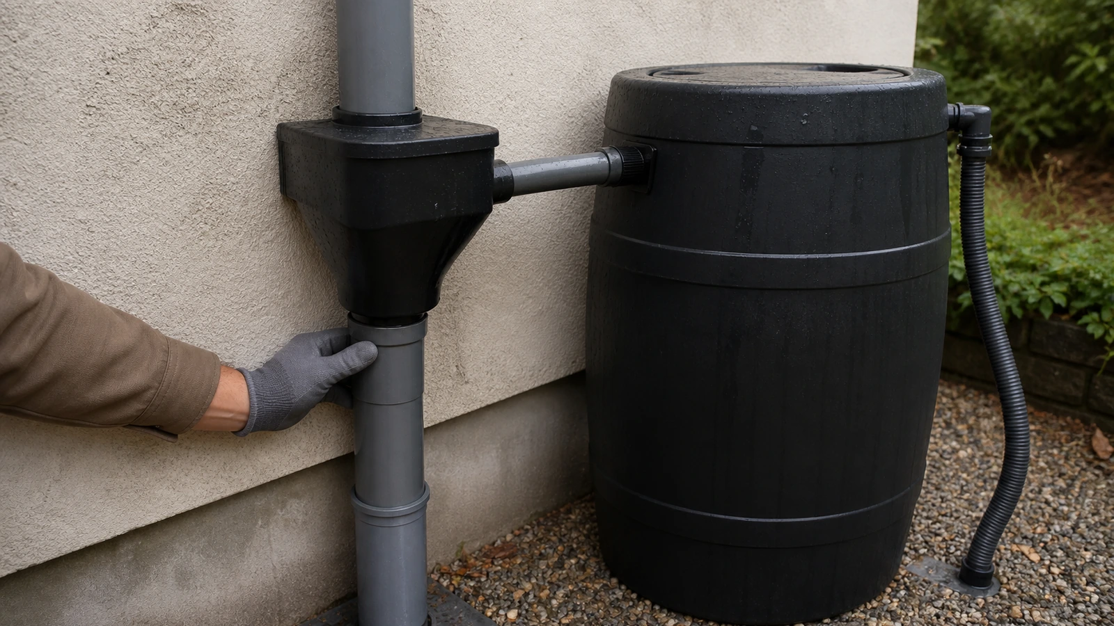 Récupérer l’eau de pluie pour arroser le jardin avec mesure — vue 2